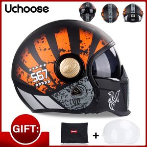 Мотоциклетные шлемы Бесплатный подарок на полном лице