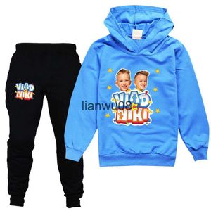 Set di abbigliamento Vlad Niki Felpe con cappuccio per bambini Cartoon Set di felpe per ragazze Abbigliamento invernale per bambini Tuta casual con cappuccio e pantaloni x0828