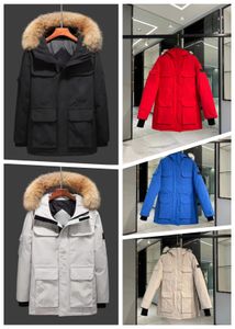 Tasarımcı Erkek Ceket Sıcak Parkas Aşağı Ceket Kış üstleri dışarılar çoklu renk Kanada parlak rüzgar geçirmez kapüşonlu ceketler Kanada kaz birkaç sweatshirts s5