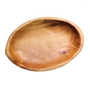 Plates Solid Wood Fruit Plate Serving Dish Simple Dried Tray Storage Restaurant Practical