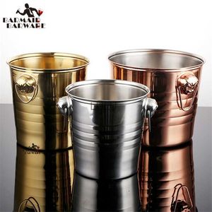 3L/5L/7L Tiger Head Stainless Steel Ice Bucket Wine Champagne Wine Chiller Wine Bottle Cooler Champagne Beer Chiller Ice Barrel HKD230828