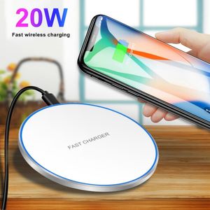 Caricabatterie wireless Qi da 15 W Pad di ricarica wireless veloce Caricabatterie Wirless a induzione rapida per Samsung iPhone 11 12 Mini 13 14 Pro max Xiaomi mi 9