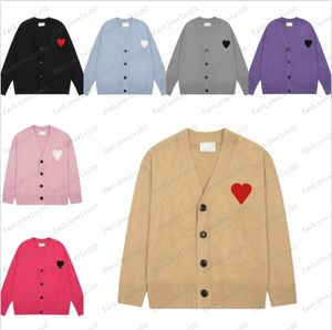 2023 Paris Designer herrtröja Designer Love Jacquard Round Neck Sweater Fashion Brand Street Apparel
