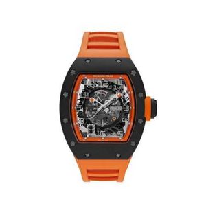 Richarmilles Armbanduhren Schweizer mechanische Sportuhren Richarmilles Americas Limited auf 30 Stück Orange Black Carbon Rm030 Herrenuhr