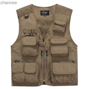 Outdoor Summer Cargo Tactical Vests men Outerwear jacket Multi Pockets Sleeve jackets S -4XL Brand HKD230828