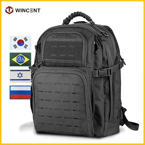 Backpacking Packs Military Backpack 3P Tactical Pack for Men Work Hunting Accessories Camping Army Molle Assault Bag Utility EDC Outdoor 45L 230828