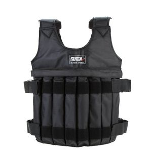 Gilet da uomo 20 kg 50 kg Gilet con carico per allenamento di boxe Allenamento Attrezzature per il fitness Gilet regolabile Giacca Abbigliamento da sabbia 230826