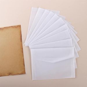 Present Wrap Card Party Invitation Vykort Scrapbooking Semi Transparent DIY Packing Paper Enuptes Stationery Supplies