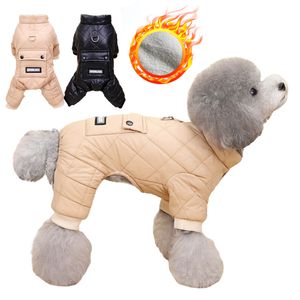 Hundkläder valp overaller vattentät pojke hund jumpsuit vinter fleece hundkläder för små hundar husdjur jacka chihuahua kostym Yorkie mops kappa 230828