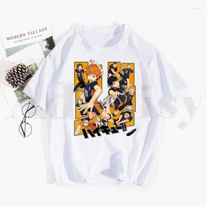 Homens Camisetas Haikyuu Haikyu Manga Nishinoya Yuu Oikawa Tooru Tops Tees Homens Mulheres Manga Curta Camisa Casual Streetwear Engraçado