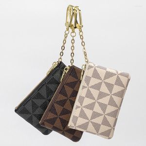 Wallets Luxury Coin Purse Mini With Chain Zipper Ladie Small Money Wallet Male Key Storage Bag Handbag