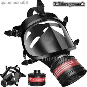 Skyddskläder MF14/87 Typ Gasmask Full ansiktsmask Kemisk andningsskydd Naturgummifilter Självprimande mask HKD230826