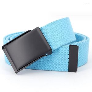 Belts Fashion Sport Casual Canvas Metal Buckle Men Women Jeans Waistband Candy-Colored Breathable Sturdy Student