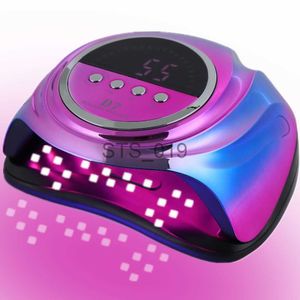 Secadores de unhas 208W 66pcs LEDs D7 Dual UV LED Lâmpada de unhas Secador de unhas Ferramenta de manicure para curar esmalte de gel UV com sensor LCD Display Novo x0828