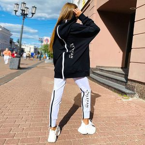 Multi kolorowy klasyczny wzór literowy druk unisex stressuits jesienne stroje mody dresy mody