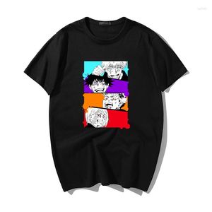 メンズTシャツtシャツjujutsu kaisenグラフィックユニセックス半袖シャツクールな漫画アニメカジュアルTシャツ男性ストリートウェアトップス