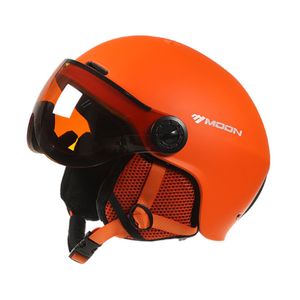 사이클링 헬멧 달 스노우 바이저 통합 겨울 스키 헬멧 안경을 가진 야외 스포츠 안전 장비 230828