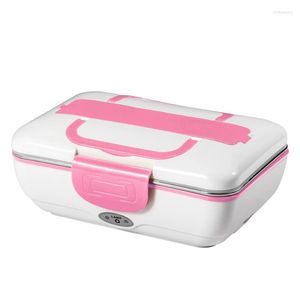 Portable Car Truck Electric Heating Lunch Box Travel Food Heater Storage Container Stainless Steel Rice Cooker