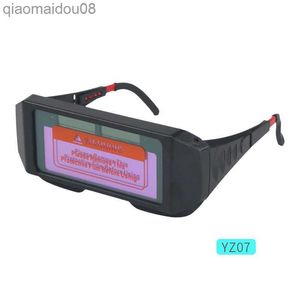 Vestuário de proteção solar Escurecimento automático Máscara de soldagem True Color Capacete de soldagem Óculos de proteção / óculos de soldador Capacete de proteção de arco para máquina de soldagem HKD230828
