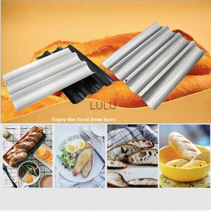 Non-Stick Bread Pans Baking Utensils Tray Pastry Tools Loaf Baguette Mold Loaves Baking Tray Baguette Pan Bakeware HKD230828