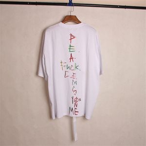 Casual e confortável concerto graffiti camisa unissex camiseta cinta camisa superior moda camiseta r230828
