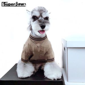 Abbigliamento per cani Moda Pet Dog Maglione Abbigliamento Invernale Caldo Giacca con cappuccio Cappotto per cani di taglia piccola e media Schnauzer Yorkie Bulldog francese Carlino EMC18 230828