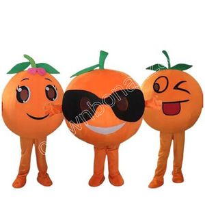 Orange Fruit Cartoon Mascot Costume Walking Halloween Suit Stor evenemang Kostymdräkt Party Dress Apparel Carnival Costume