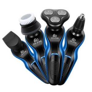 Electric Shavers 6D 4 in 1 Shaver For Men MultiFunction Razor USB Car Rechargeable Whole Body Washable 230826