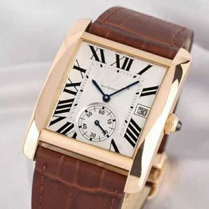 Роскошные бриллиантовые часы MC Men's Men's Automatic Gold W5330001 49QE Высококачественное механическое движение дата