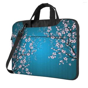 Briefcases Spring Japanese Plants Laptop Case Upgraded Durable Shockproof Protective Cover Briefcase Carrying Bag