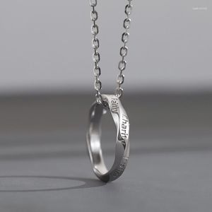 Anhänger Halsketten Stil Männer und Frauen Silber Farbe Sieben Tugenden Ringe Straße Trend Schmuck Geschenke Großhandel