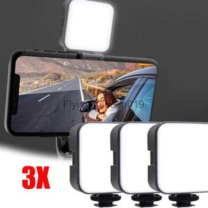 MINI Universal Selfie LED -videolampflasktelefonlins Kreativ mobiltelefonkamera Selfie -lampor för Nikon DJI Sony HKD230828