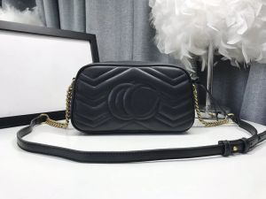 TOP 2023 Designer shoulder bag luxury marmont handbags golden letter womens camera bags Top-quality leather mini crossbody purses ladies fashion clutch