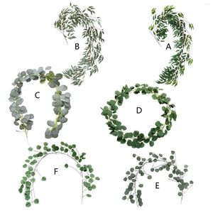 Decorative Flowers Wall Hanging Plant Artificial Garland Handcraft For Birthday Decorations Office Porch