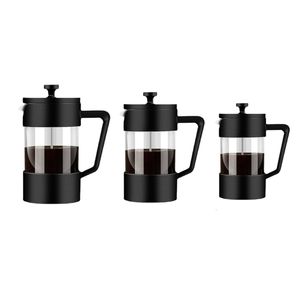 Wasserflaschen French Press Kaffeemaschine Cold Brew Hitzebeständiger Topf aus verdicktem Glas 230828