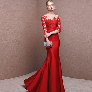 Zarif 2023 Prenses Denizkızı Anne Omuzdan Giysiler Uzun Kollu Dantel Gelin Gowns Vestidos de Noiva Gelin Elbise Özel Yapıldı