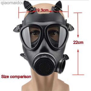 Skyddskläder 87 Typ gummihuvud slitage full ansiktsmaskindustri färg sprayande gasmask kemisk andningsskydd formaldehyd skyddande hkd230826