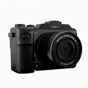 Dijital Kameralar Çift Lens 48MP Retro için Retro Otomatik Odak Vintage Kamera 18x 4K Pographic Video Kamera DIY Kabukları