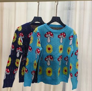 24 Women's Sweater Top Mushroom Flower Age Reducing Simple Sweater 2 Color 3 Size 827