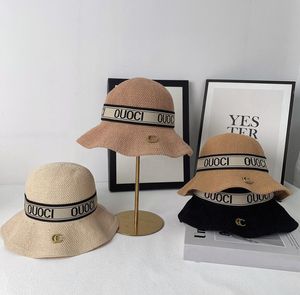 Luxury Designer Bucket Hat Wide Brim Hats Famous Men Women Brand Letters Printing Hand Knitting Caps Ventilate Flounce Fisherman Hat Fashion Accessories