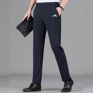 2024 Męskie spodnie J LINDEBERG MĘŻCZYZN PRZEDSTAWY GOLFY PRAWO WYSOKIE ELASTYCZNE LETNE SCADAL Casual Spodnie Outdoor Sport