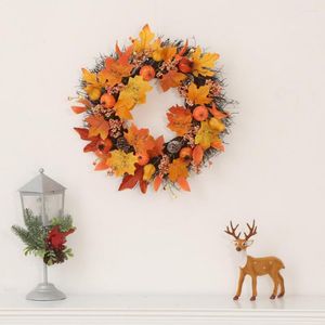 装飾的な花シミュレーションガーランド活気のある花輪現実的な低メンテナンスの玄関の飾りのお祝いの秋の偽物