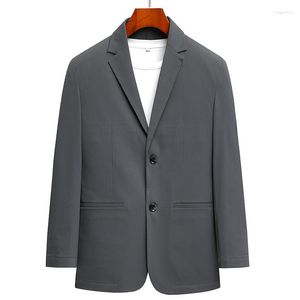 Men's Suits 2023 Spring High-quality Seamless Suit Jacket Wrinkle-resistant Non-ironing Solid Color Thin Casual Trend Single