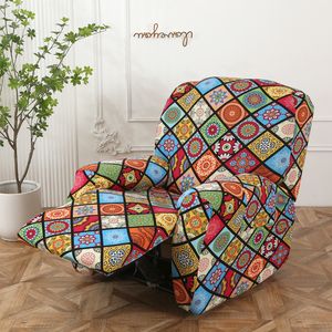 Chair Covers Floral Printed Recliner Sofa Cover Stretch Spandex Lazy Boy Armchair Slipcovers Split Single Couch for Living Room Decor 230828