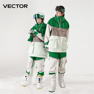 Other Sporting Goods VECTOR Ski Suit Set Women Man Winter Jackets and Pants Warm Waterproof Outdoor Bike Camping l230828