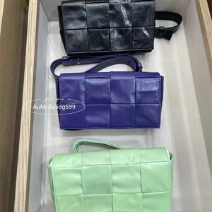Bottegass Kassettentaschen, gewebte Tasche, Ölwachs-Leder, Taillentasche, kleine quadratische Tasche, Damentasche, Luxus-Handtasche