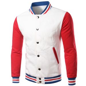 Мужские куртки бренд белый университет бейсбольная куртка Menwomen Fashion Slim Fit Fleece Cotton College для осеннего бомбардировщика Veste Homme 230829
