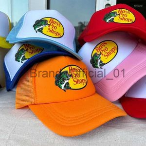 Ballkappen bleiben cool Bass Pro Shops Drucken Sommer Baseballkappe für Outdoor Sport Reisen Unisex Papa Hut Junge Mädchen Sonne Snapback x0829