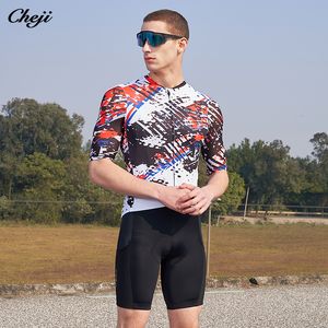 Велосипедные рубашки топы Cheji Cycling Jersey Men's Summer's Summer Short Top Top Quick Driching Высокая качество 230828