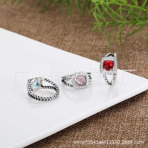 Designer DY Ring Luxury Top 5A Square Stone ring Fashion Button Thread Fashion Hundred W Accessories Jewelry High quality stylish romantic Valentine's Day gift